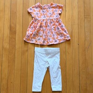 Primary Dress and Leggings Set